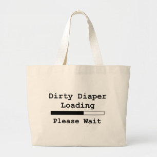 Grand Tote Bag Chargement sale de couche-culotte… Attendez svp