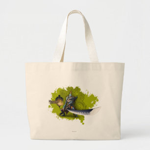 Grand Tote Bag Chasseur masculin avec la longues épée et armure