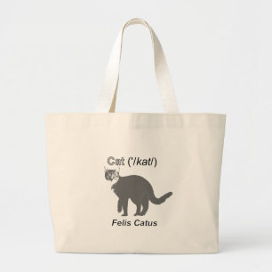 Grand Tote Bag Chat Felis Catus