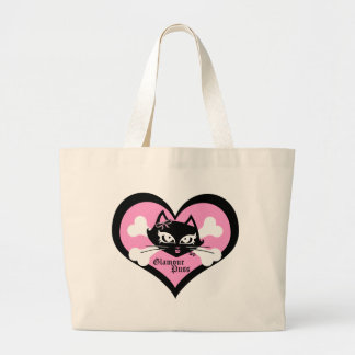 Grand Tote Bag Chat Fourre-tout de charme