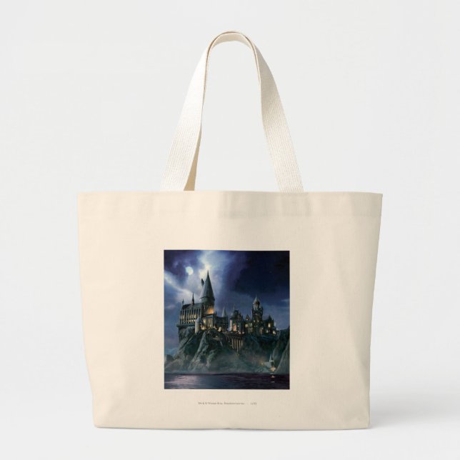 Grand Tote Bag Château Harry Potter | Hogwares à lune (Devant)