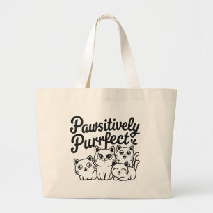 Grand Tote Bag Chats à but lucratif