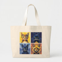 Chats à quatre panneaux à la mode Styliste géométr