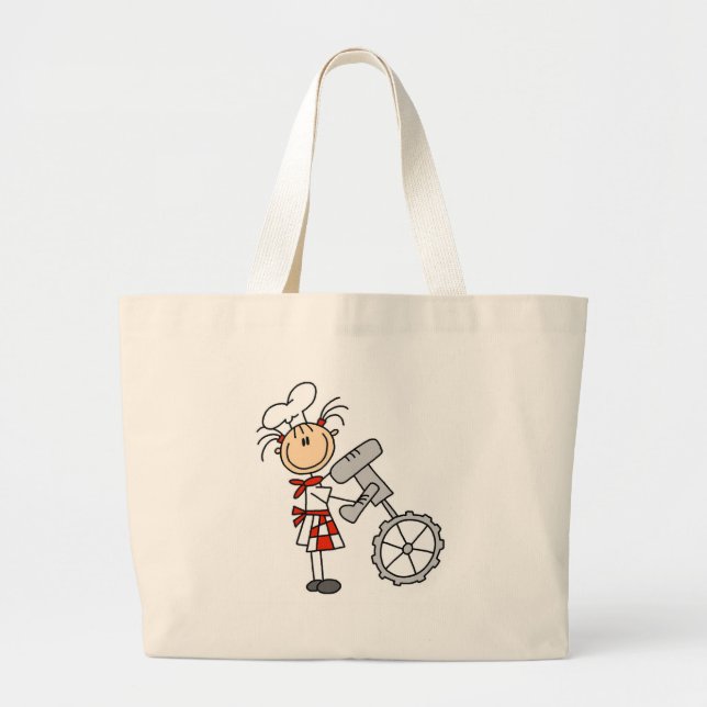 Grand Tote Bag Chef féminin avec des T-shirts et des cadeaux de (Devant)