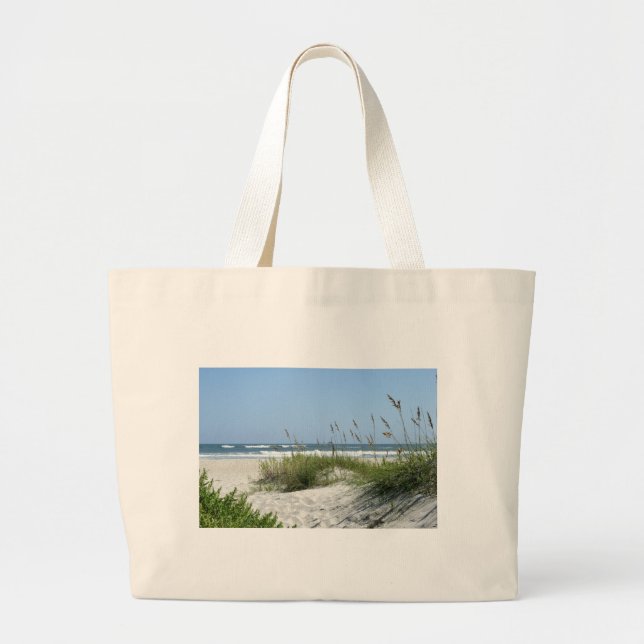 Grand Tote Bag Chemin vers l'île de Mer-Ocracoke (Devant)
