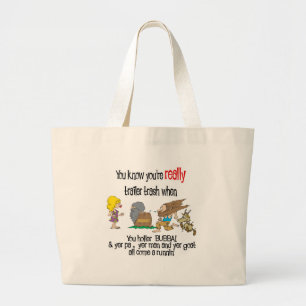 Grand Tote Bag Chemise drôle de terrain de caravaning