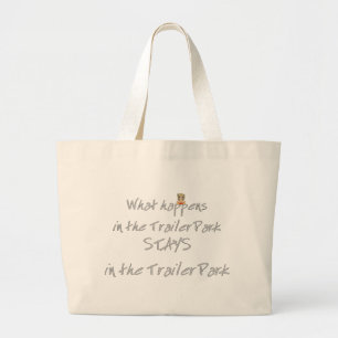 Grand Tote Bag Chemise drôle de terrain de caravaning