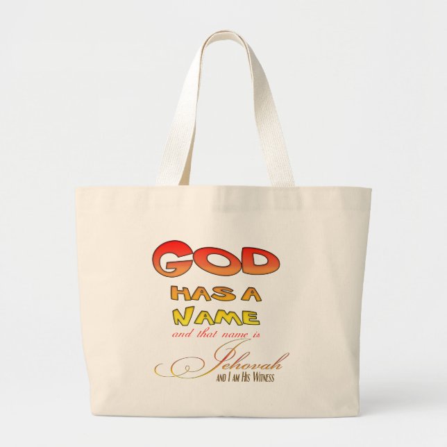 Grand Tote Bag Chemise Témoin de Jéhovah (Devant)
