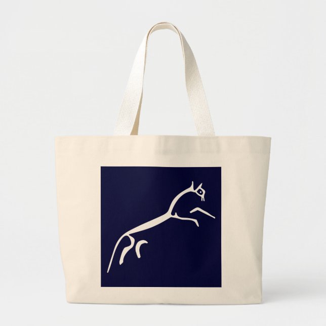 Grand Tote Bag Cheval blanc (château d'Uffington) (Devant)