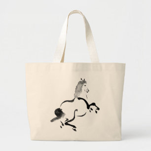 Grand Tote Bag Cheval chinois vintage