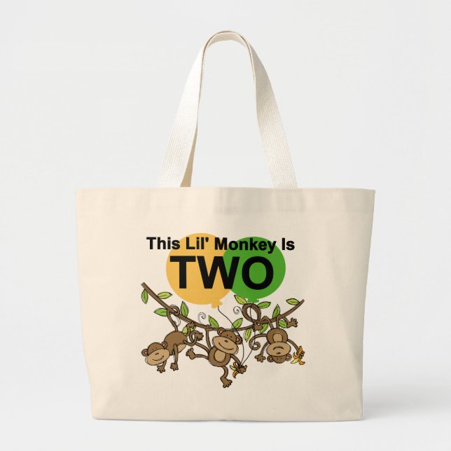 Grand Tote Bag Chevaliers et Dons de 2e anniversaire Swing Monkey (Devant)