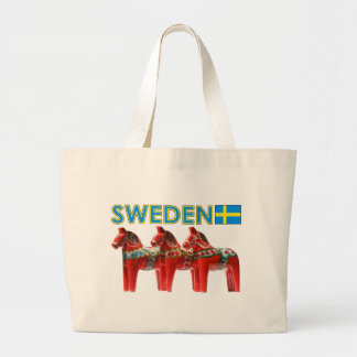 Grand Tote Bag Chevaux de la Suède Dala