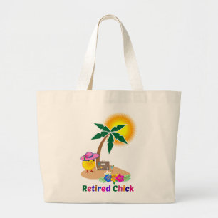 Grand Tote Bag Chick à la retraite en vacances