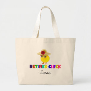 Grand Tote Bag Chick à la retraite, si mignon. Customisez avec vo