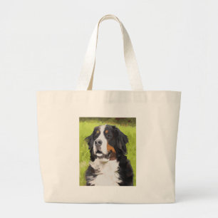 Grand Tote Bag Chien de montagne de Bernese