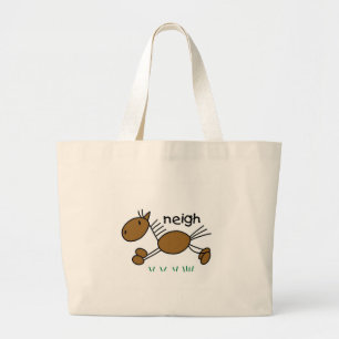Grand Tote Bag Chiffre cheval de bâton
