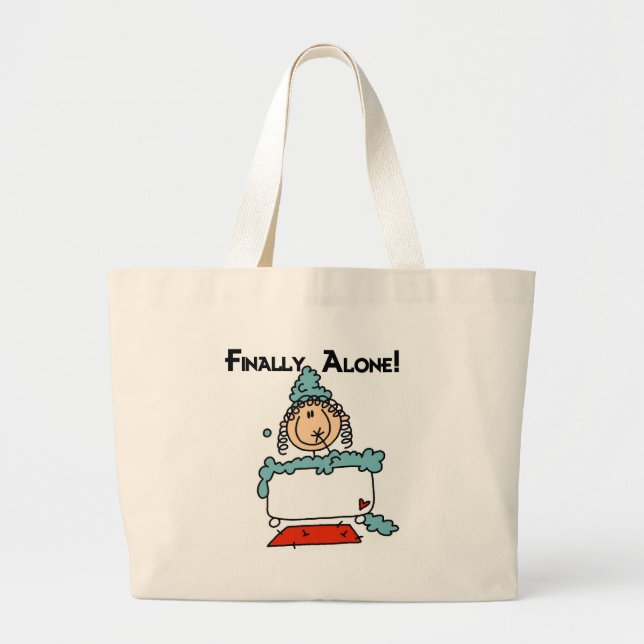 Grand Tote Bag Chiffre T-shirts et cadeaux de bâton de bain (Devant)