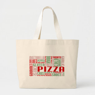 Grand Tote Bag chitChat à la pizza