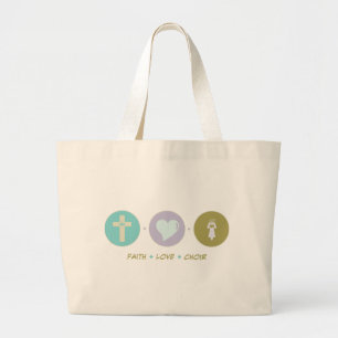Grand Tote Bag Choeur d'amour de foi
