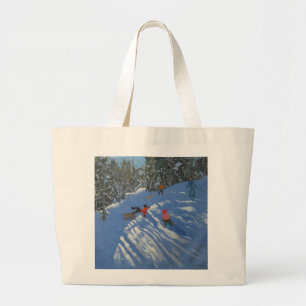 Grand Tote Bag Chute le traîneau Morzine