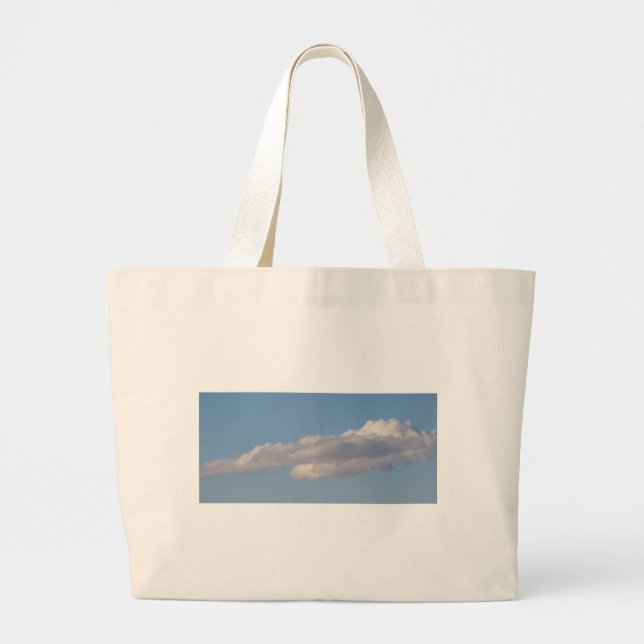 Grand Tote Bag CIEL Bleu ET NUAGES JUMBO FOURRE-TOUT (Devant)