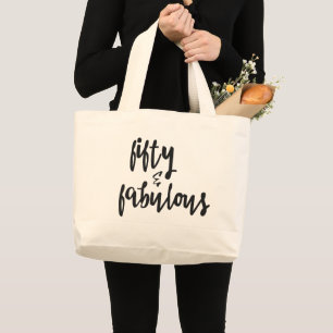Grand Tote Bag Cinquante et fabuleux - 50e anniversaire Jumbo Fou
