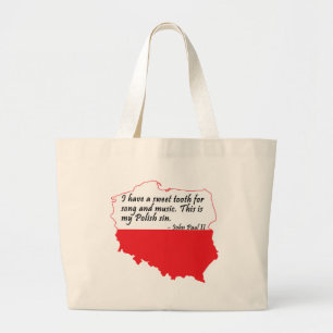 Grand Tote Bag Citation du pape Jean-Paul II