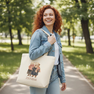 Grand Tote Bag Citation Vous Êtes Mon Aujourd'hui