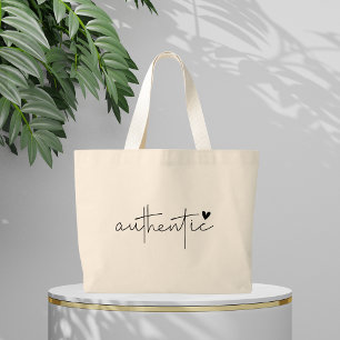 Grand Tote Bag Citations d'inspiration Boho