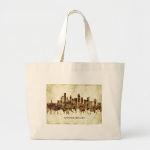 Grand Tote Bag Cityscape du Minneapolis