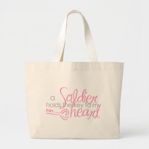 Grand Tote Bag Clé à mon coeur