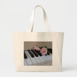 Grand Tote Bag Clés roses de pétale