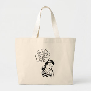 Grand Tote Bag Club de lecture - espoir d'I - rétro