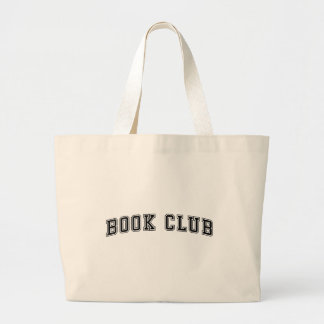 Grand Tote Bag Club de livres de style de variété courbe
