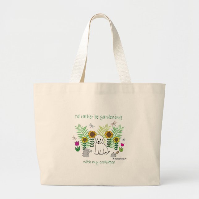 Grand Tote Bag CockapooWt (Devant)