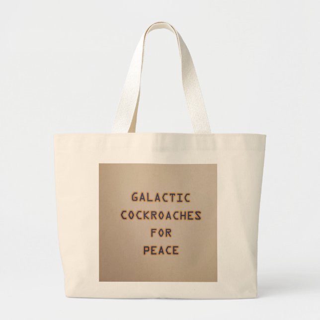 Grand Tote Bag Cockroaches galactiques (Devant)