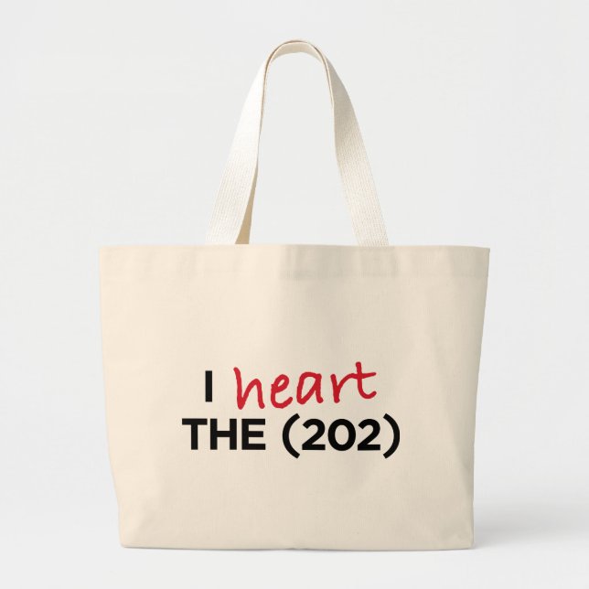 Grand Tote Bag Coeur I (202) (Devant)