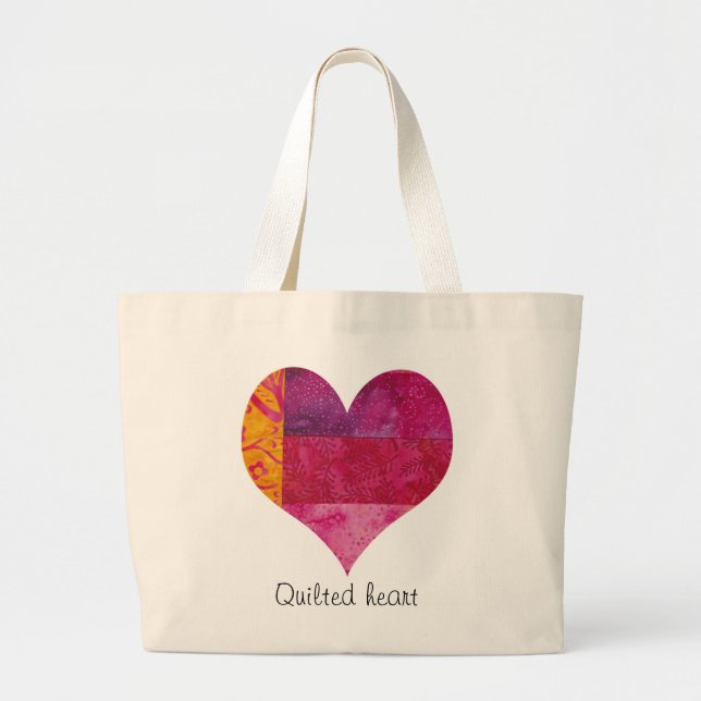 Grand Tote Bag Coeur piqué Fourre-tout (Devant)