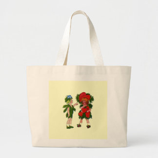 Grand Tote Bag Coeur saignant et Live-Forever