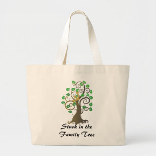 Grand Tote Bag Coincé dans l'arbre généalogique