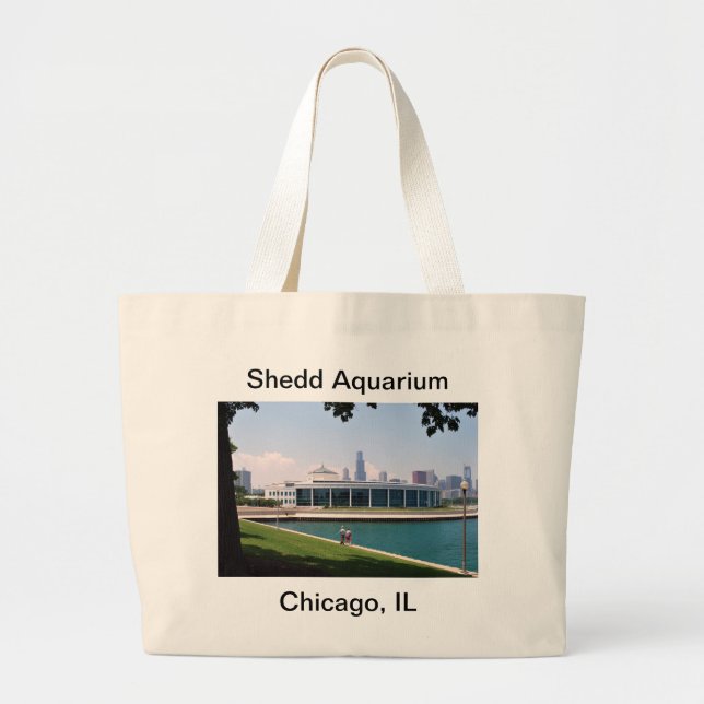 Grand Tote Bag Collection d'aquarium de Chicago Shedd (Devant)