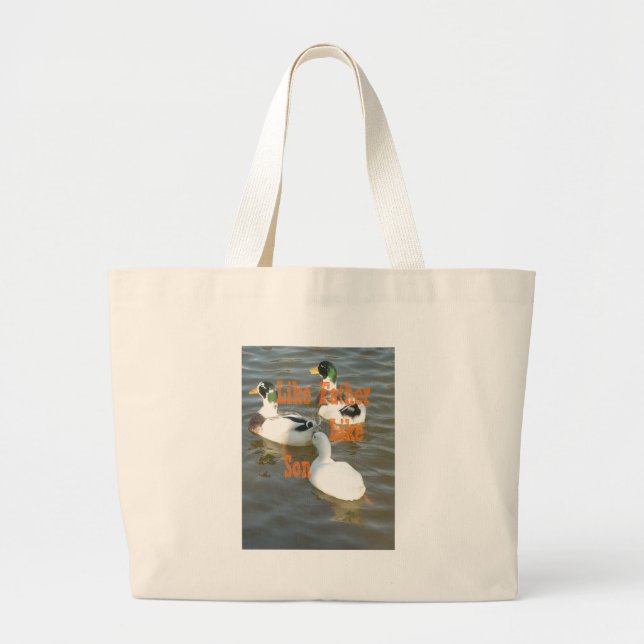 Grand Tote Bag Comme Père Comme Fils. (Devant)