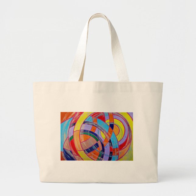 Grand Tote Bag Composition #15 par Michael Moffa (Devant)