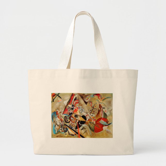 Grand Tote Bag Composition de Kandinsky (Devant)