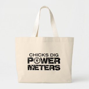 Grand Tote Bag Compteurs d'alimentation de creusement de pousses