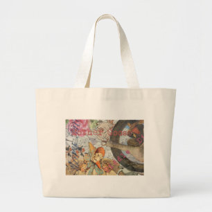 Grand Tote Bag Comptine de la mère l'oie Conte de fées