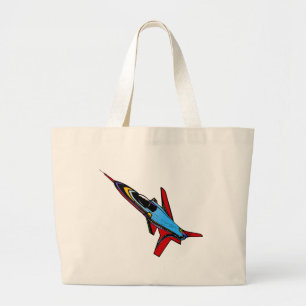 Grand Tote Bag Conception d'avion-chasse Supersonic Airforce pour