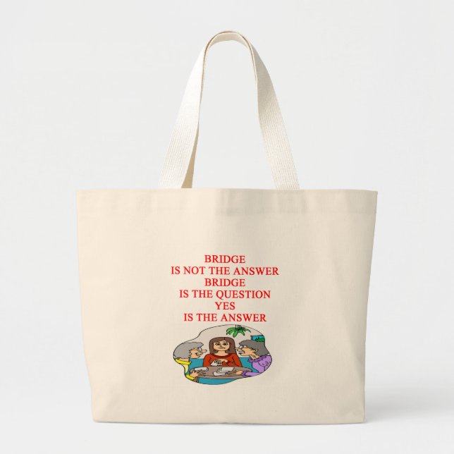 Grand Tote Bag conception de joueur de pont (Devant)