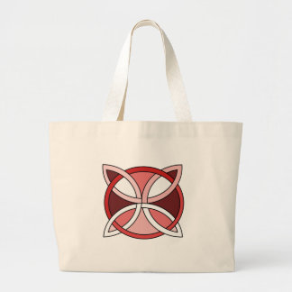 Grand Tote Bag Conception de Knotwork de Celtic - rouge de