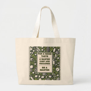 Grand Tote Bag Conception de la typographie du chef vintage